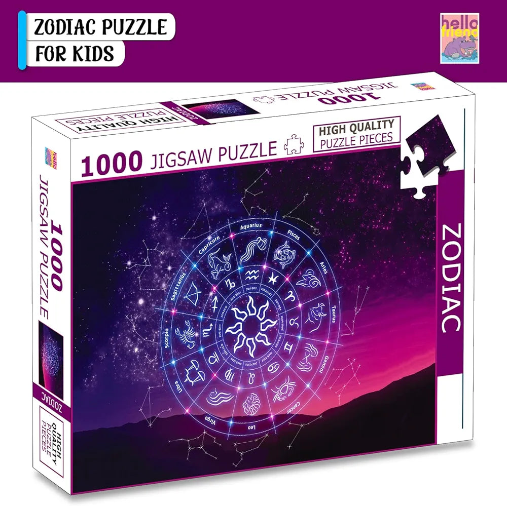 Hello Friend Zodiac Constellations Jigsaw Puzzle 1000 Piece Puzzle Astrology & Star Map Brain Game