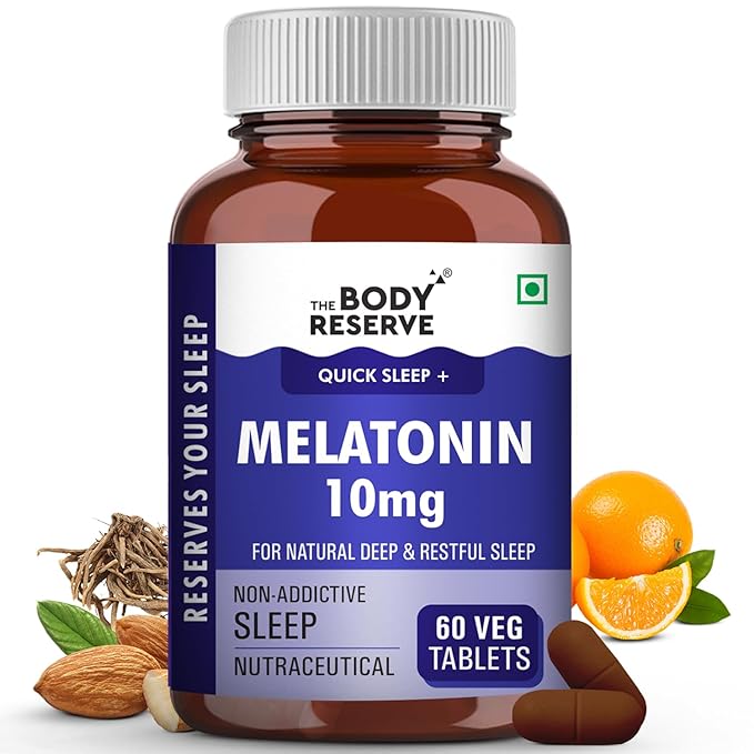 The Body Reserve Melatonin 10mg For Men & Women - 60 tabs