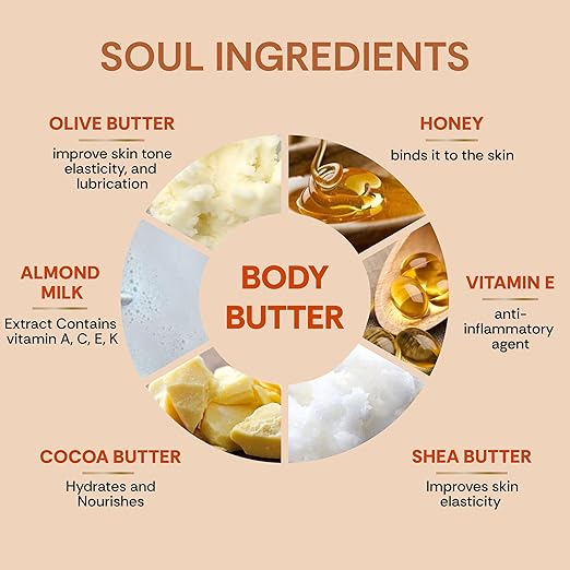 Vedic Valley Moisturizing Velvety Body Butter for Men & Women - 250 gms