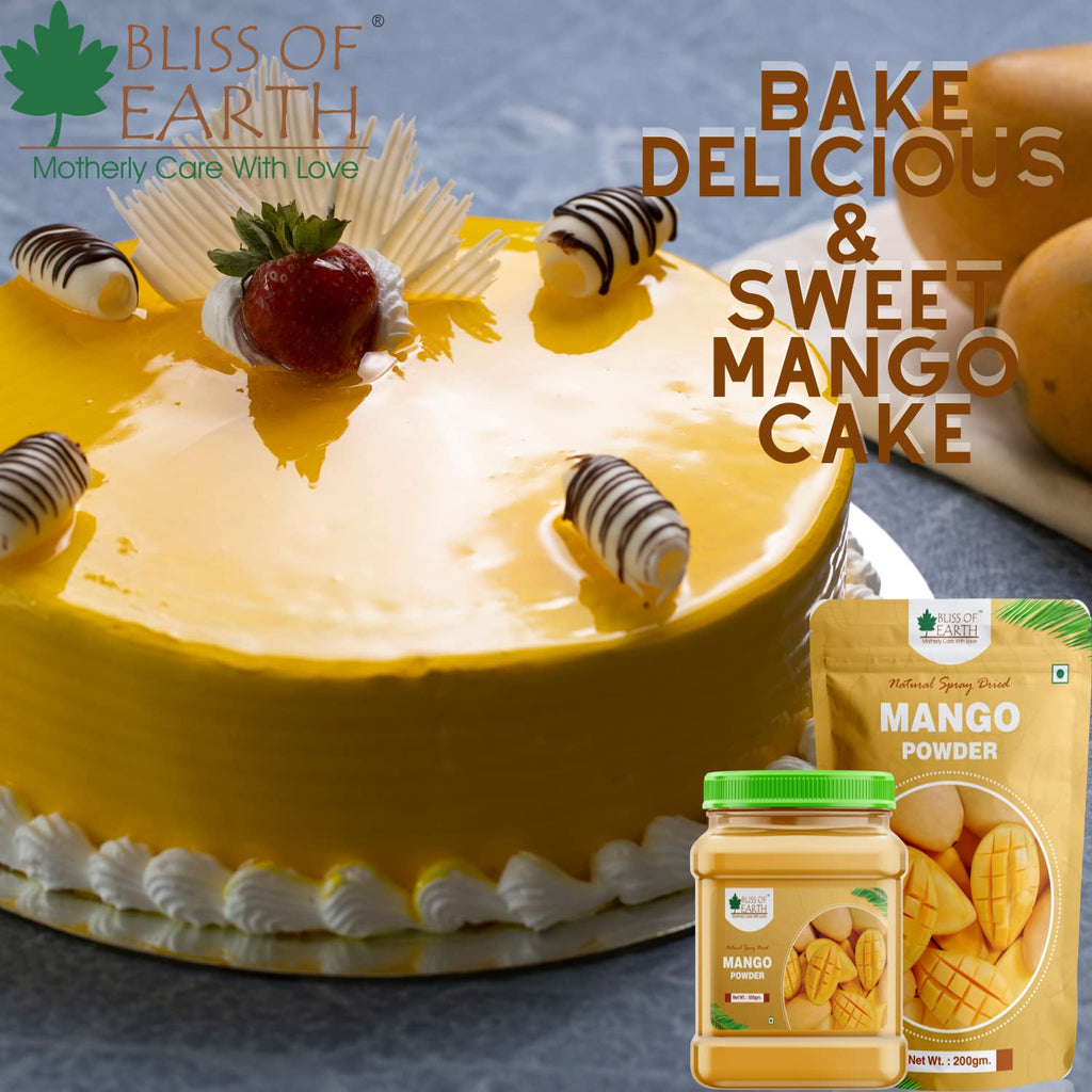 Bliss of Earth 900gm Mango Powder Natural Spray Dried Great for Mango juice | ice cream | Cake | shake king of fruits Vitamin A,C,K Rich