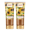 Vaadi Herbals Papaya Fairness Scrub Gel with Honey and Saffron - 110 gms (Pack of 2)