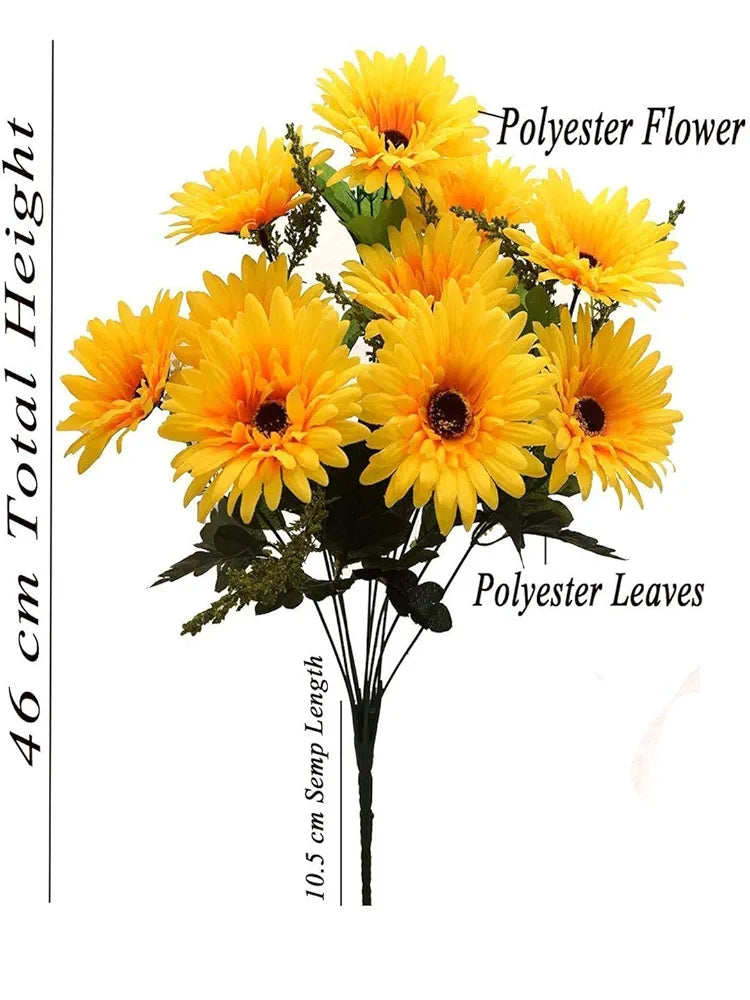 Beautiful Decorative Artificial Garabara Flower Bunches for Home décor