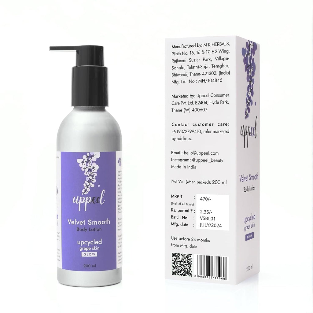 Uppeel Grape Skin Bio-Active Body Lotion - 200 ml
