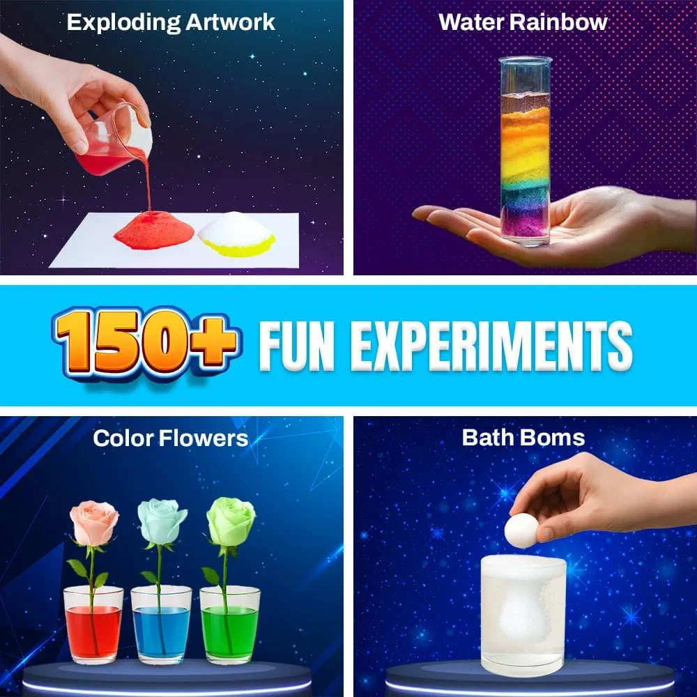 PW Science Explorer Kit for Kids 8+, 150+ STEM Experiments with Step-by-Step Manual, DIY Science Projects Educational Learning Toy