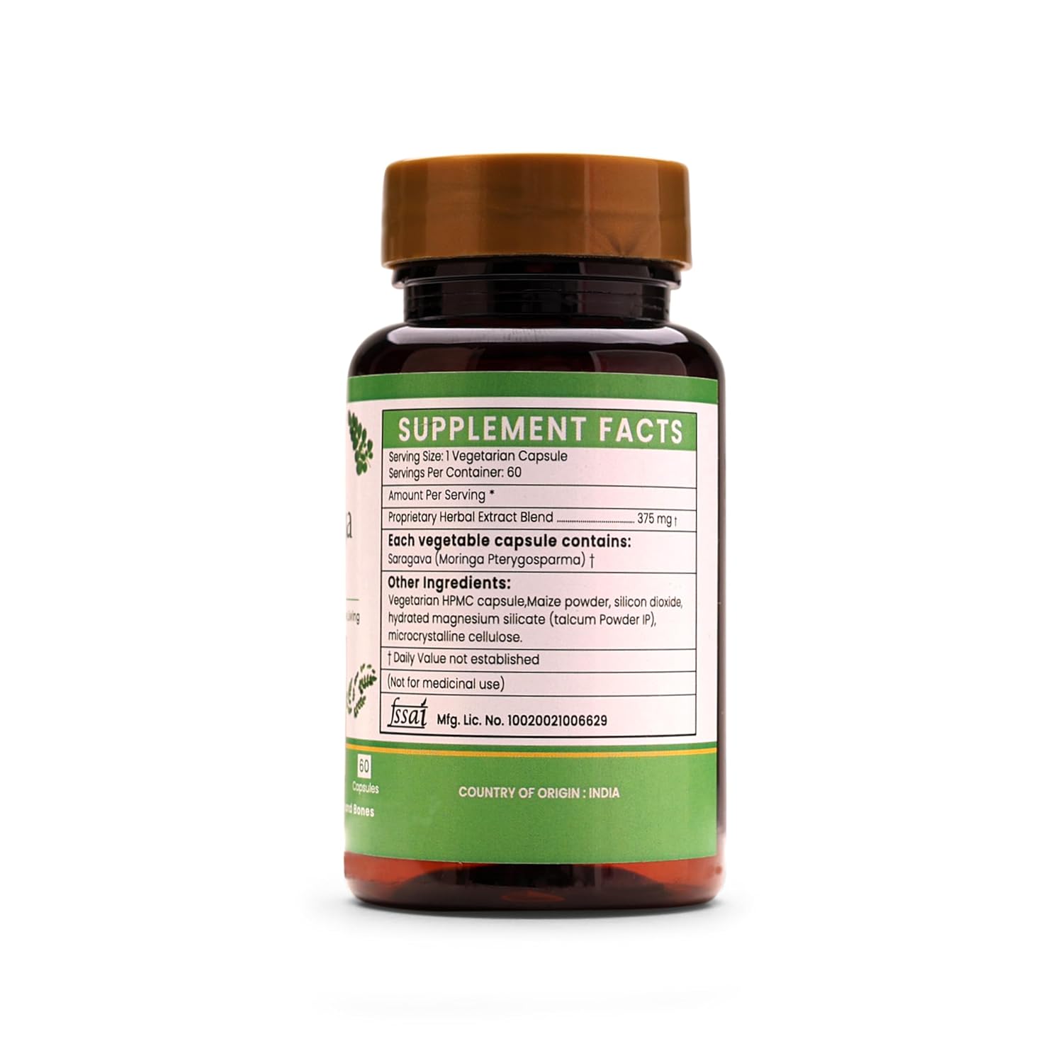 Ayurleaf Herbals Moringa Capsules - 60 Caps