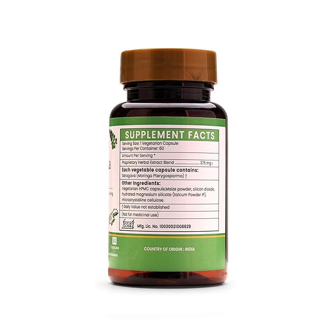 Ayurleaf Herbals Moringa Capsules - 60 Caps Pack of 2