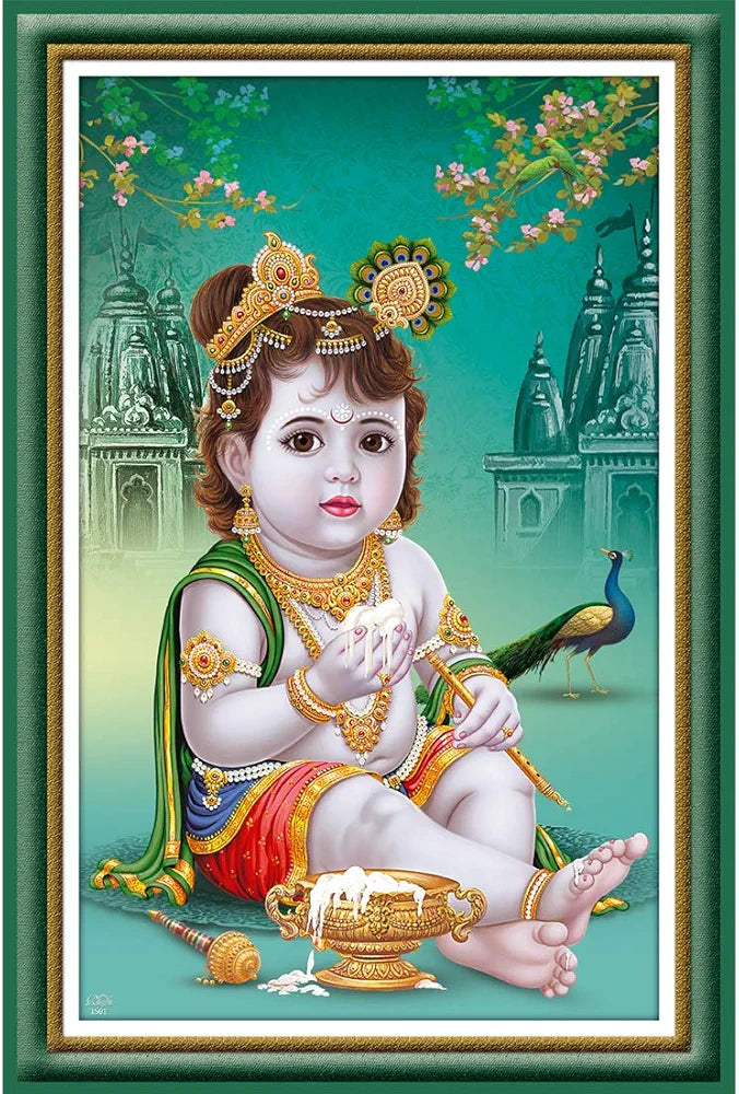 Rangoli MDF Wall Stick Decorative Panel 12x18 Wall Art P-1 Design-3
