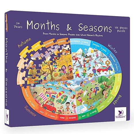 Toykraftt Toddler Puzzles For Boys And Girls Educational Games Four Seasons Puzzle
