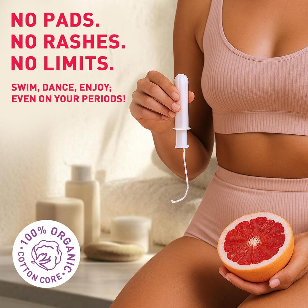 Sirona Regular Flow Tampons with Applicator - 16 Pieces | Made in Europe | Ultra Soft & Comfortable | Highly Absorbent | BPA Free | FDA Approved