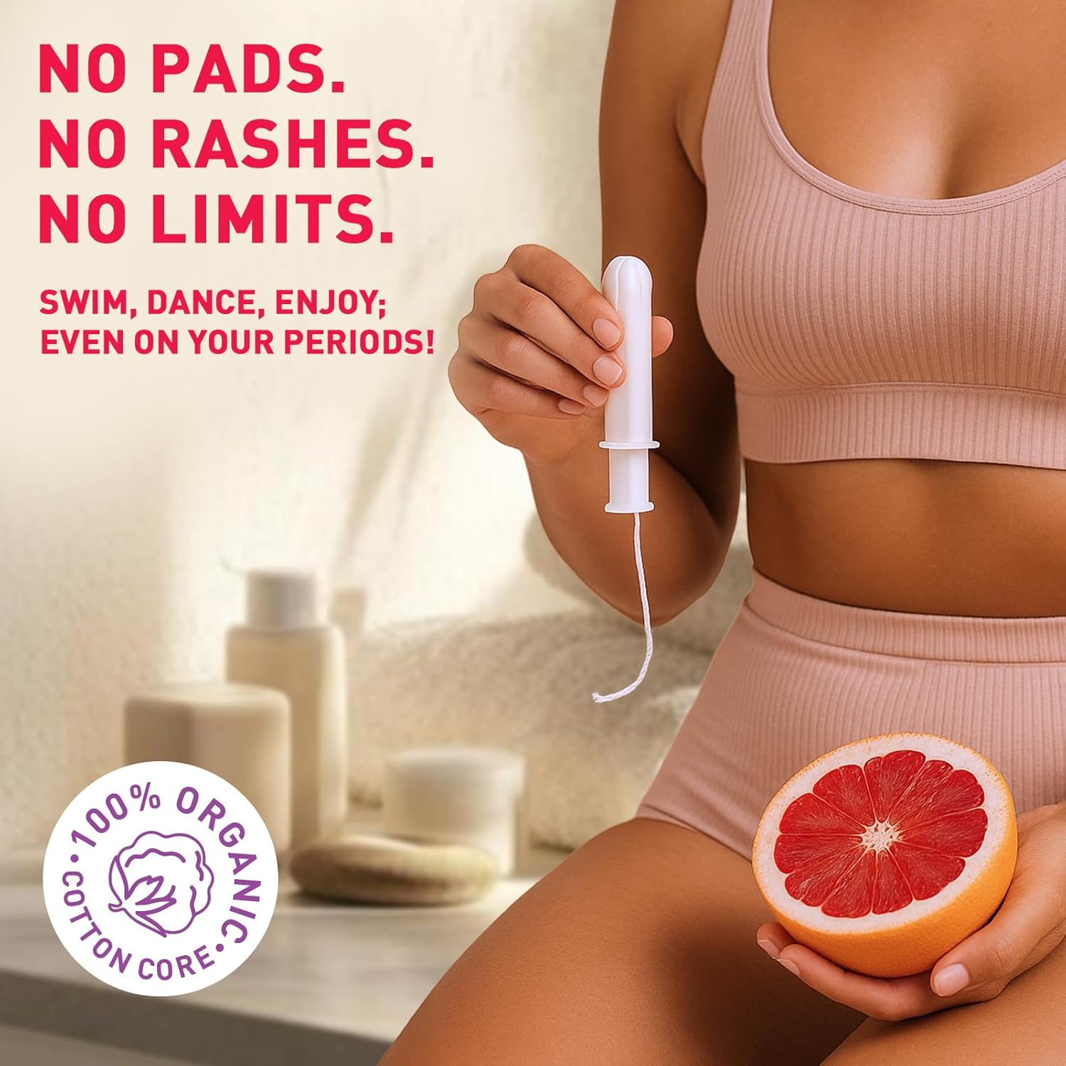 Sirona Regular Flow Tampons with Applicator - 16 Pieces | Made in Europe | Ultra Soft & Comfortable | Highly Absorbent | BPA Free | FDA Approved