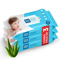 Mee Mee Baby Gentle Wet Wipes with Aloe Vera Extracts, 72 Wipes per Pack, Pack of 3, Soft & Gentle Cleansing for Babies