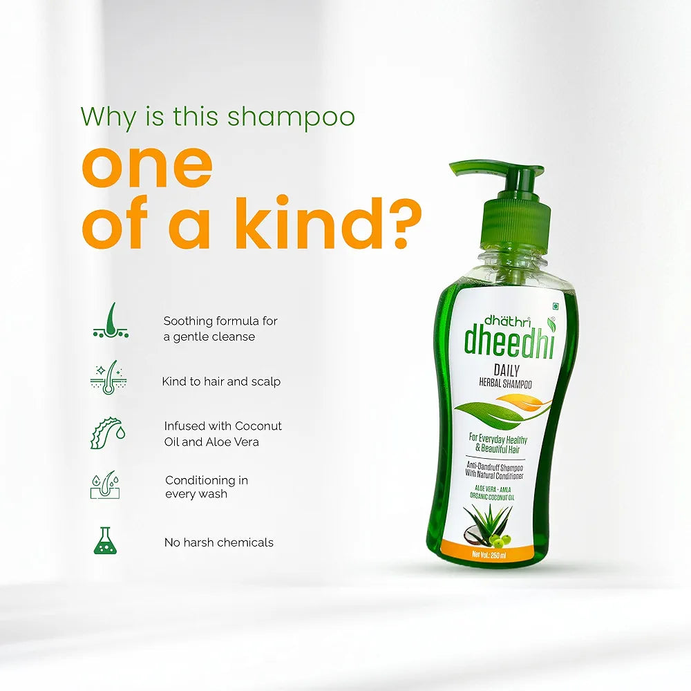 Dhathri Dheedhi Daily Herbal Shampoo for Daily Use