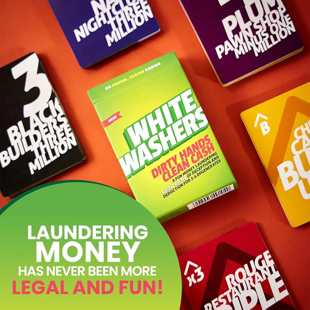 Binca Card Game - White Washers, Bluffing & Strategy Game for All Ages, Fun Family & Party Game for Teens & Adults, Perfect for Ages 12, 13, 14 & Up