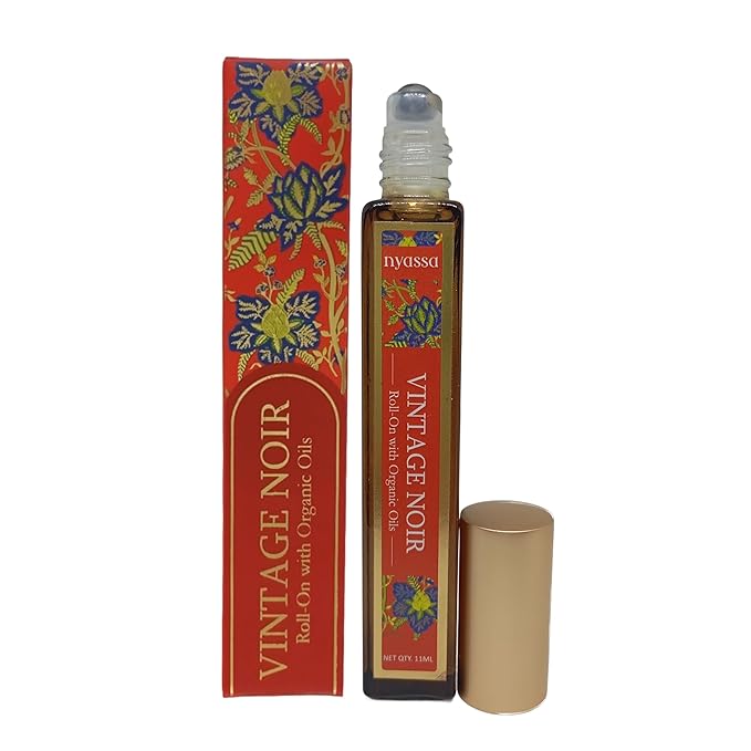 Nyassa Vintage Noir Roll on With Organic Oils | Fragrance Oil and Vitamin E | 11 Ml