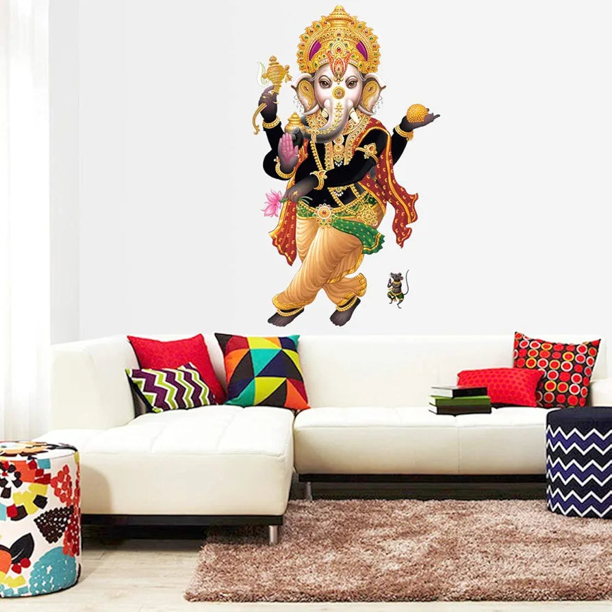 Rangoli White Glossy Vinyl Wall Sticker Premium Self-Adhesive Waterproof Parent-7 Design-23