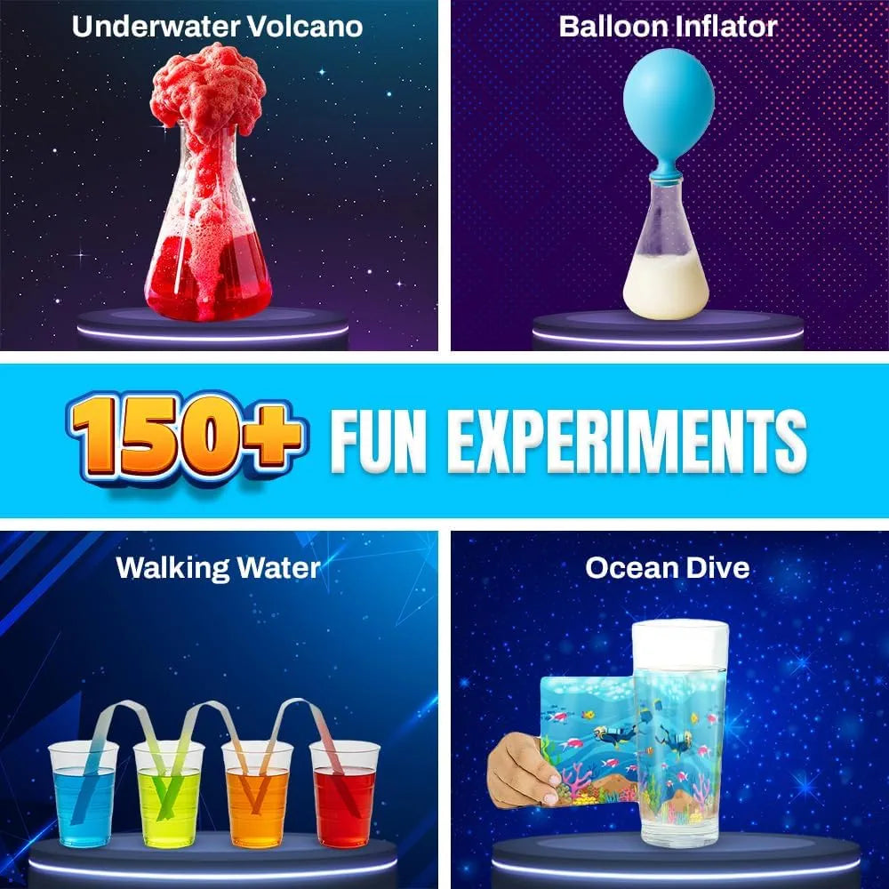 PW Science Explorer Kit for Kids 8+, 150+ STEM Experiments with Step-by-Step Manual, DIY Science Projects Educational Learning Toy