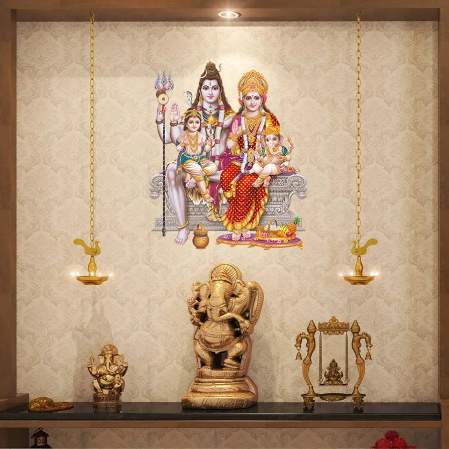 Rangoli White Glossy Vinyl Wall Sticker Premium Self-Adhesive Waterproof Parent-6 Design-13