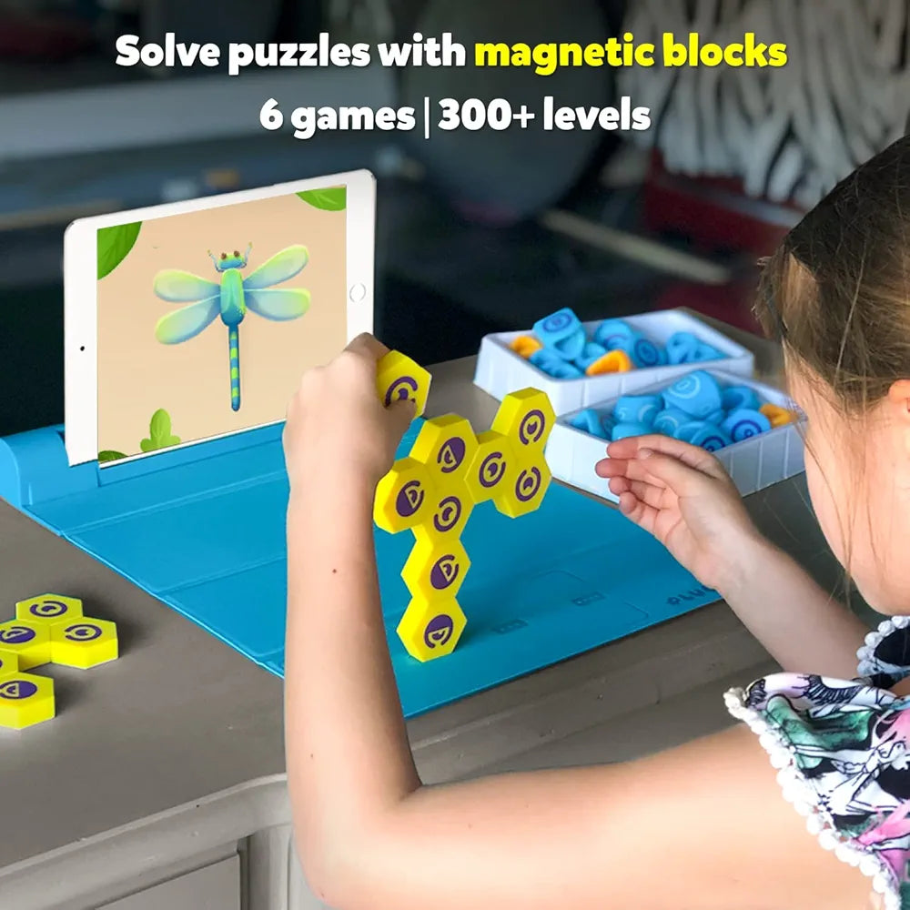 Playshifu Stem Wiz Pack AR-Powered Toy with Count and Link Kit for Kids Math Puzzles Challenges Fun Learning, Interactive Game