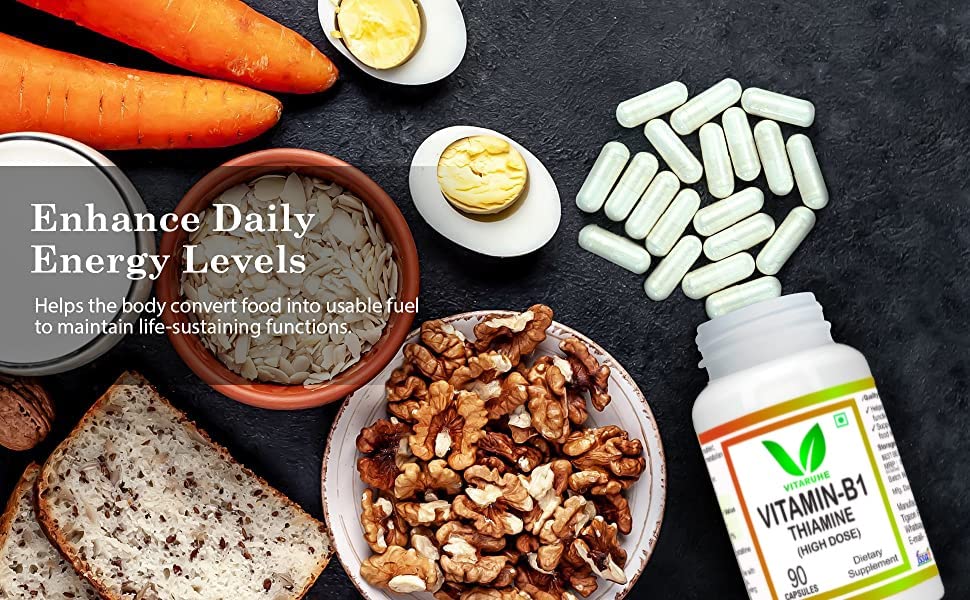 VITARUHE® Vitamin B1 (Thiamine) High Dose – 90 Capsules