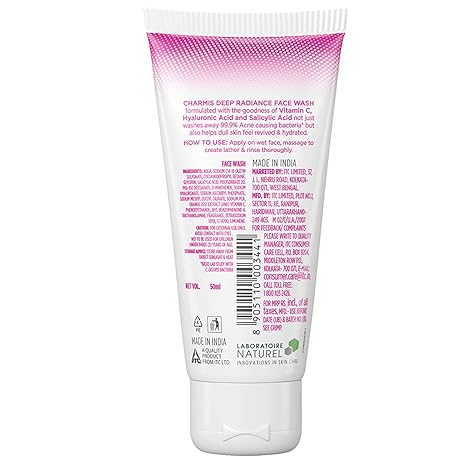 Charmis Deep Radiance Facewash - 50 ml
