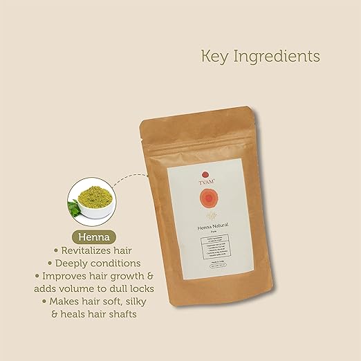TVAM Henna Hair Color Pure Henna Hair Color - 100 gms