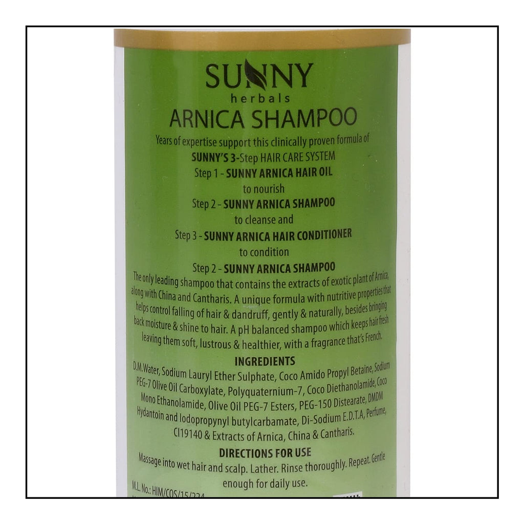 Sunny Herbals New & Improved pH Balanced Arnica Shampoo - 1 Ltr