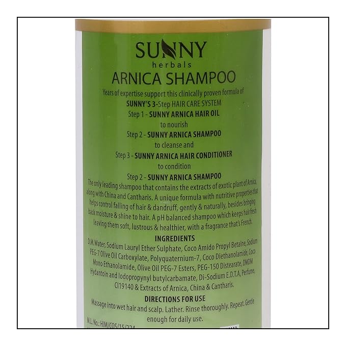 Sunny Herbals New & Improved pH Balanced Arnica Shampoo - 150 ml