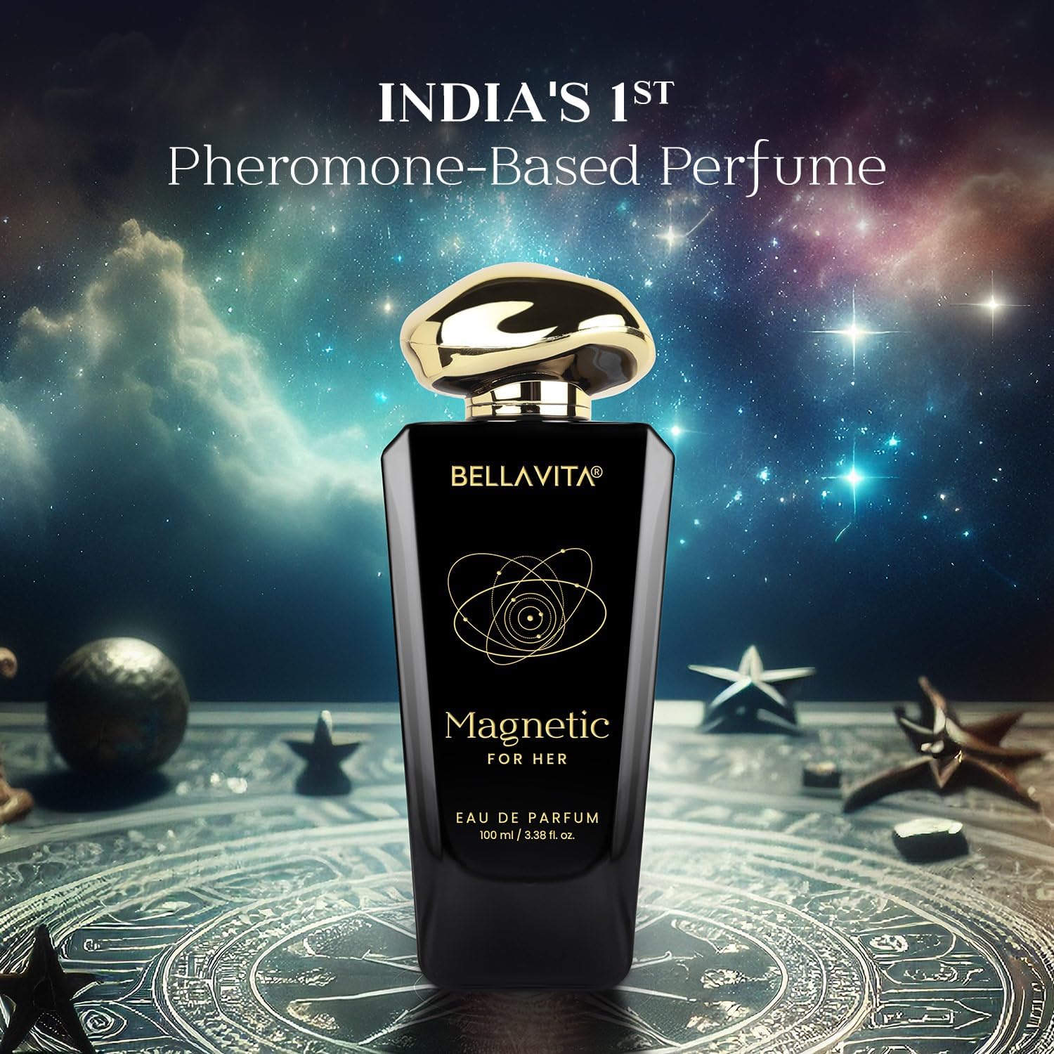 BELLAVITA Mood Collection Magnetic 100ml EDP Perfume for Women | Cherry, Jasmine and Rose | Fruity and Floral Long Lasting Fragrance Perfume for Woman