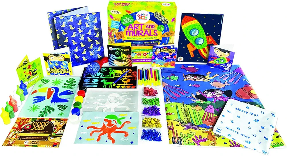 Genius Box Educational Toy for 5+ Year Age: Art and Murals DIY, Activity Kit, Learning Kit, Educational Kit, STEM Toy 16 Activity Kit