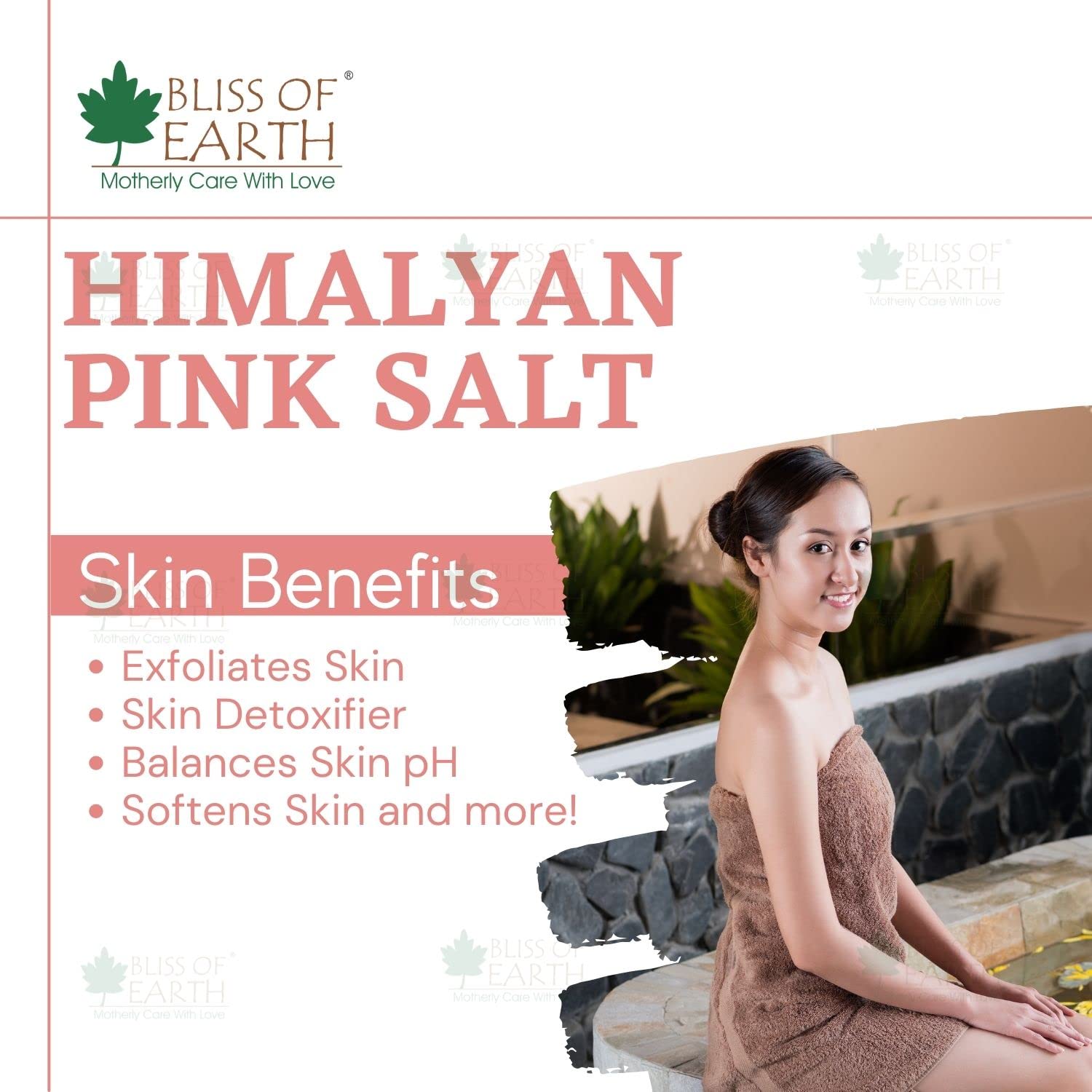 Bliss of Earth 500 gm Granular Pakistani Himalayan Pink Salt Non Iodized for weight loss & Healthy Cooking, Natural Substitute of White Salt