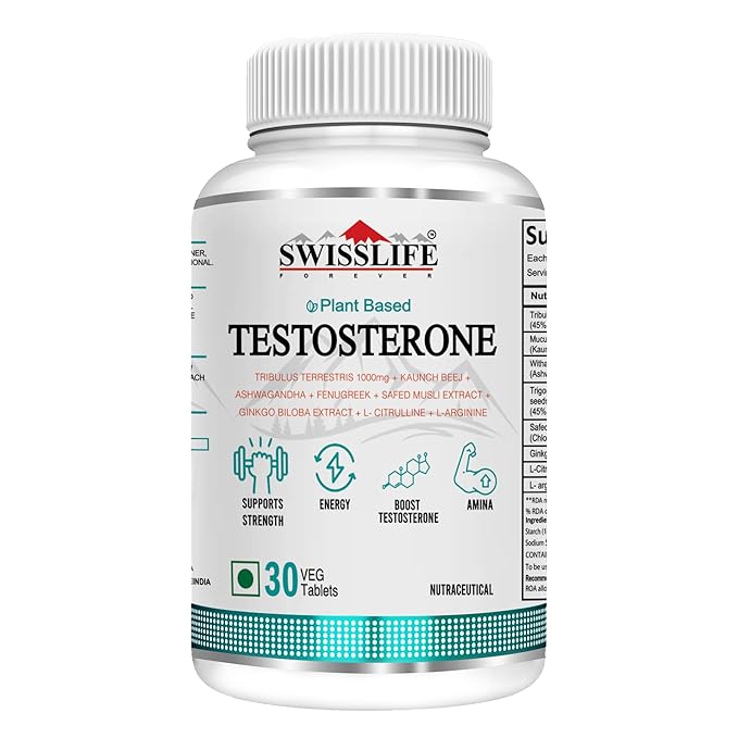 Swisslife Plant Based Testosterone for Men - 30 Tablets