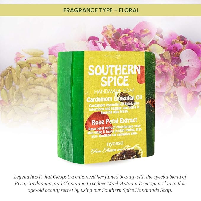 Nyassa Southern Spice Natural Bathing Handmade Soap - 150 Gms