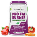 HealthyHey Nutrition Thermogenic Fat Burner - Weight Loss Supplement, Appetite Suppressant, & Energy Booster - Premium Fat Burning with Capsicum Extract - 60 Natural Veggie Diet Pills