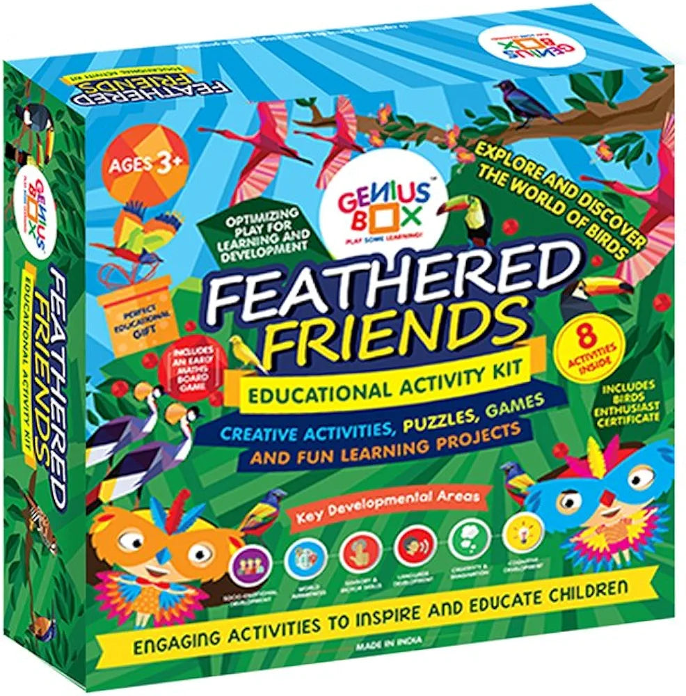 Genius Box Educational Toy for 3 Years and Up: Feathered Friends DIY, Activity Kit, Learning Kit, Educational Kit, STEM Toy