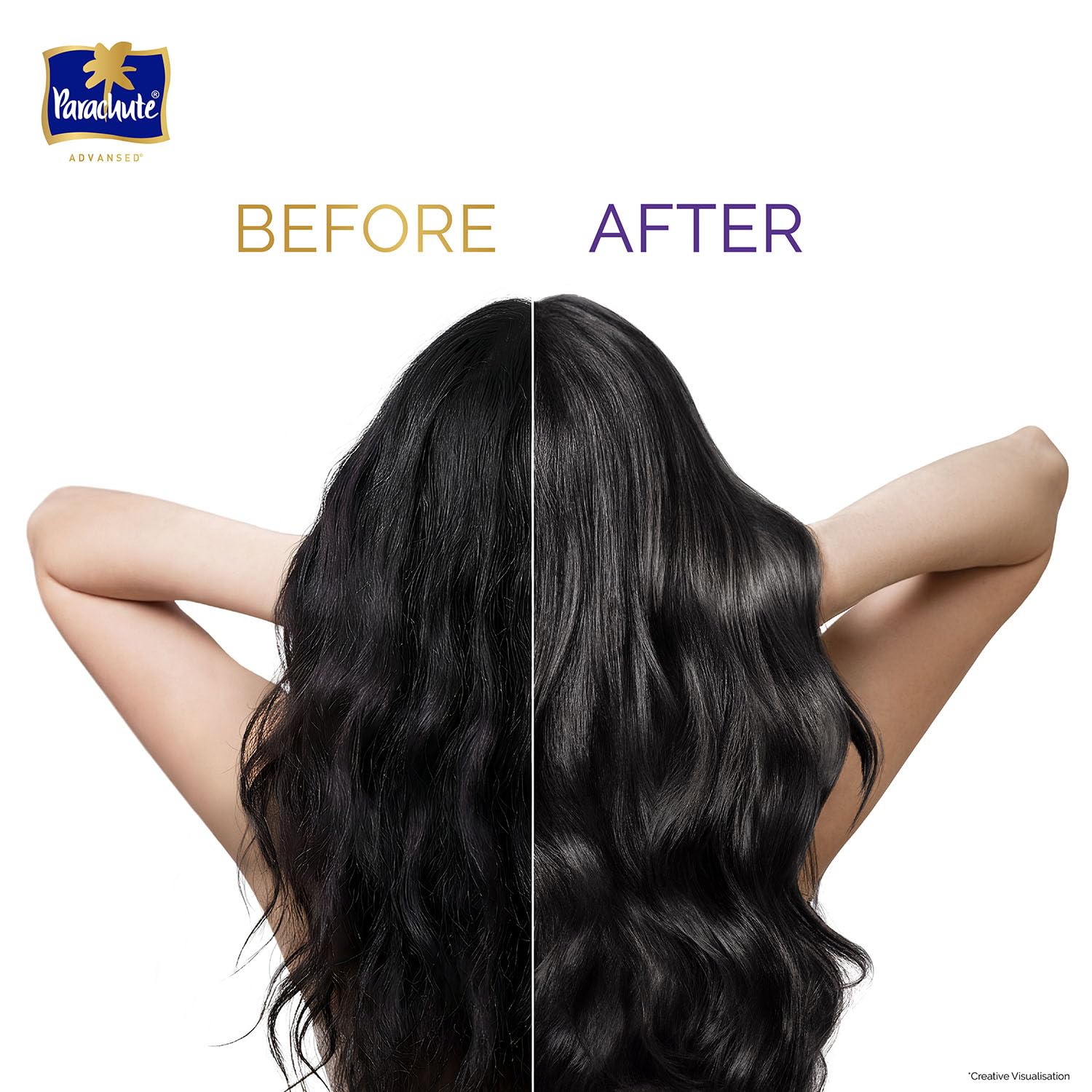 Parachute Advansed Protein Shampoo with Coconut Milk & Rosemary | Up to 96% Hair Fall Reduction & up to 23X Hair Fall Control | Protein Lock Technology | Paraben free | For Men & Women | 340ml