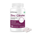 Biotrex Nutraceuticals Zinc Citrate Supplement | Immunity & Growth | Better Immune System & Overall Healing | Well Absorbed Zinc | 120 Veg Capsules