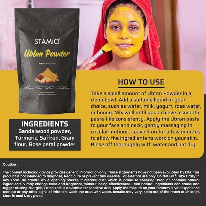 Stamio Ubtan Powder - 250 gms