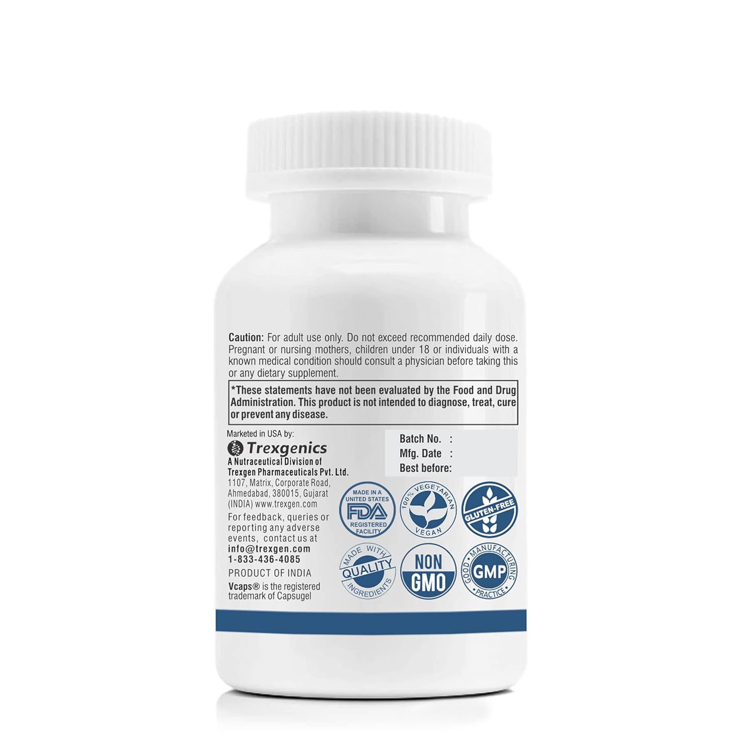 TrexgenicsÂ® MEGA Green Tea (Bioactive 95% Polyphenols) One-a-day Antioxidant, Free Radical Scavenger, Cellular Protection, Heart, Skin, Immunity & Metabolism (60 Vcaps) (1)