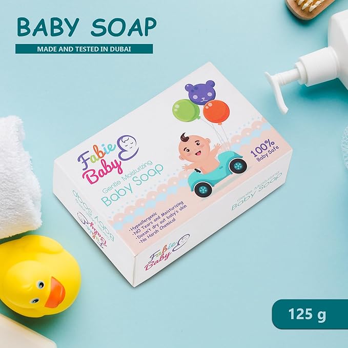Fabie Baby Gentle Moisturizing Baby Soap - 75 Gms | Pack of 3