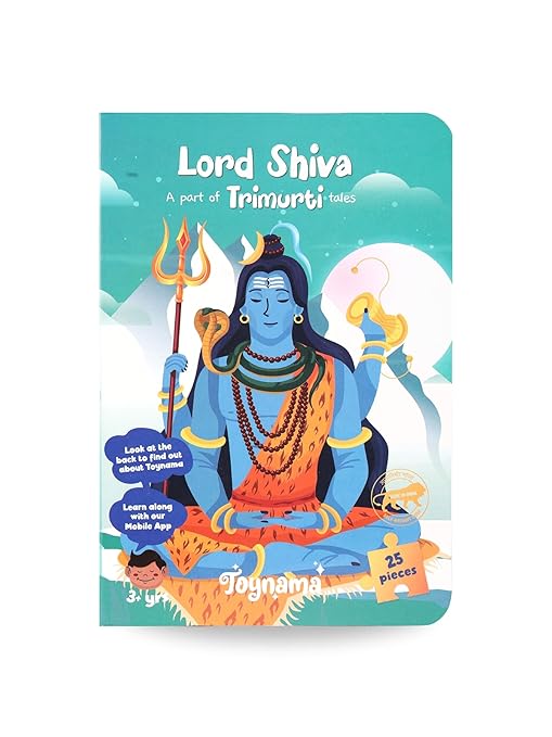Toynama Educational Toys for Kids - Shiva 25 Pcs Jigsaw Puzzles Ages 3+ | Cultural Interactive Learning