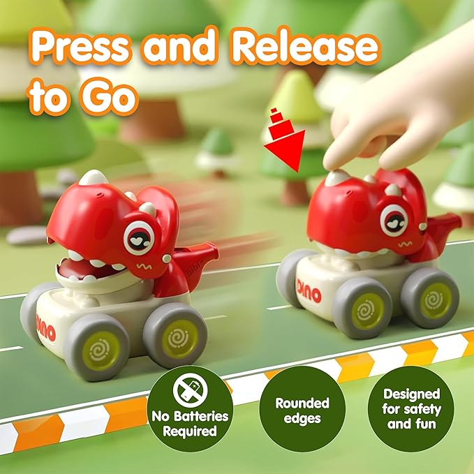 Kidology Dinosaur Cars Set Multicolor