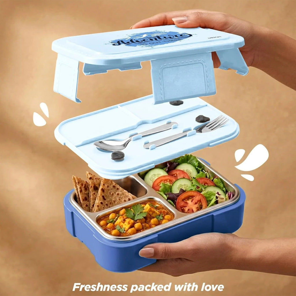 Milton Bravo 3 Steel Thermoware Lunchbox