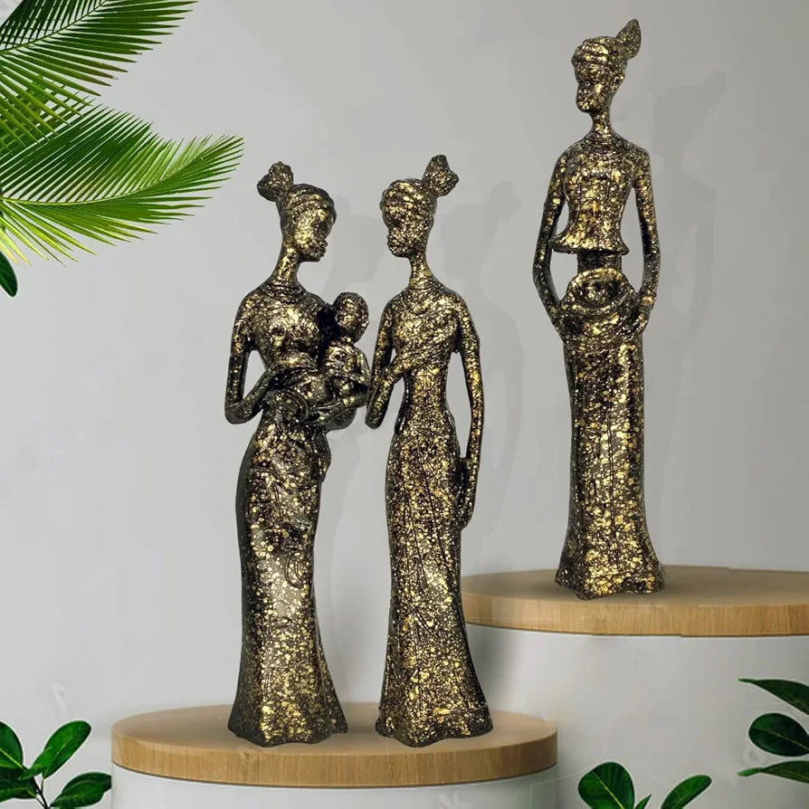 Xtore Beautiful Finish Uniquely Hand Crafted Home Decor African Tribal Women Art Piece
