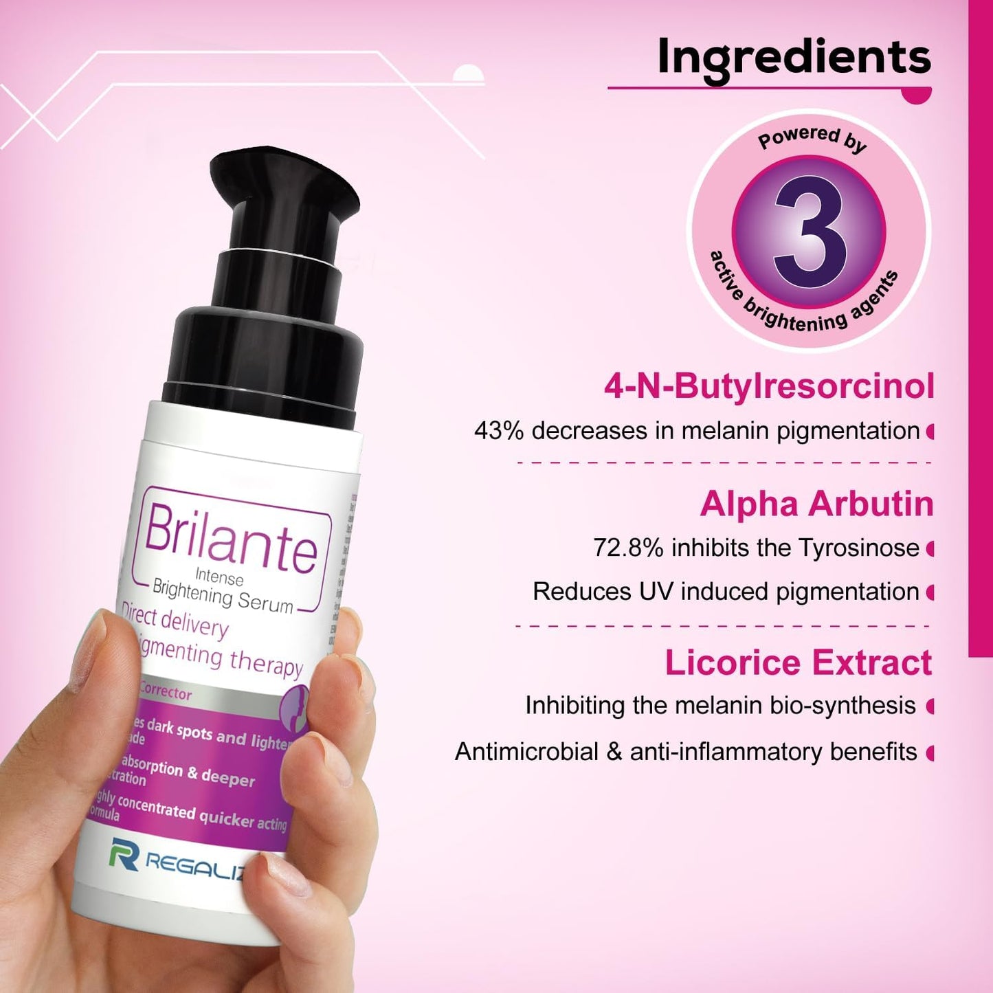 Regaliz Brilante Serum - 50 ml (Pack of 2)
