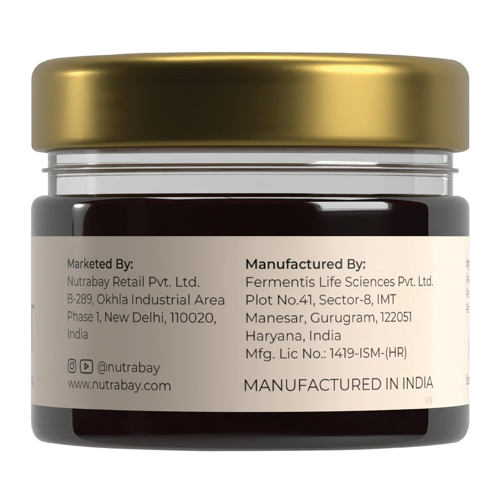 Nutrabay Shudh Himalayan Shilajit Resin from High Altitude â€“ Extracted Using Water â€“ Strength, Stamina & Power â€“ Premium Ayurvedic Supplement â€“ 20g