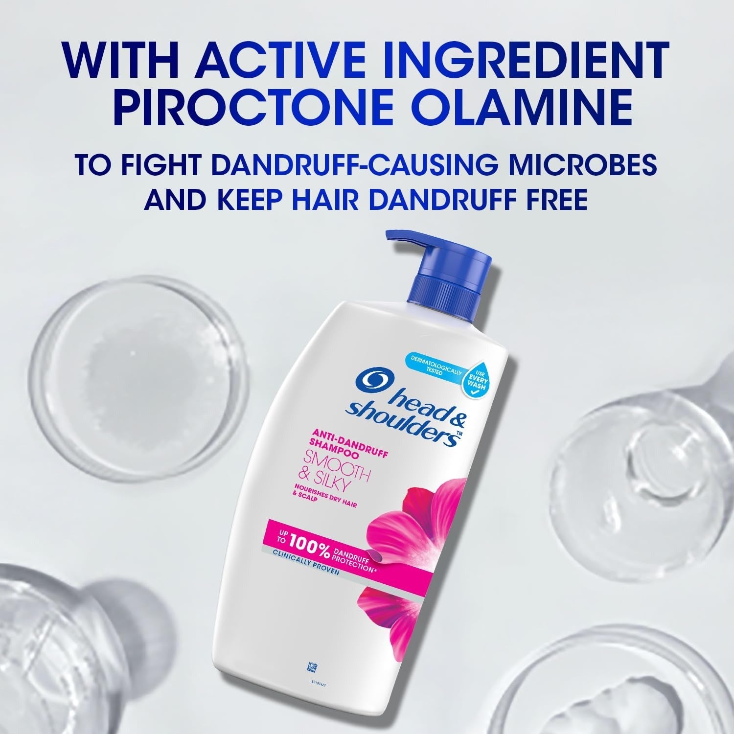 Head & Shoulders Smooth and Silky Anti Dandruff Shampoo - 1 Litre