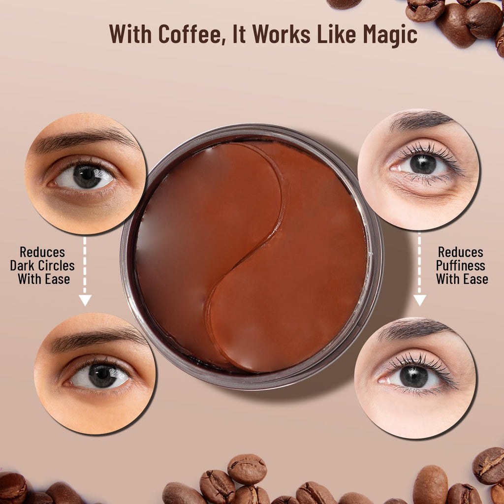 Swiss Beauty Hydra Anti Wrinkle Eye Serum Patch| Treats Dark Circles, Fine Lines And Wrinkles | Enriched With Collagen And Aloe Vera Extract | Shade - 03 Coffee, 60 Pcs