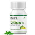 INLIFE Natural Vitamin C Amla Extract Supplement | Immunity, Overall Wellness for Men and Women - 60 Vegetarian Capsules (Pack of 1, 60)