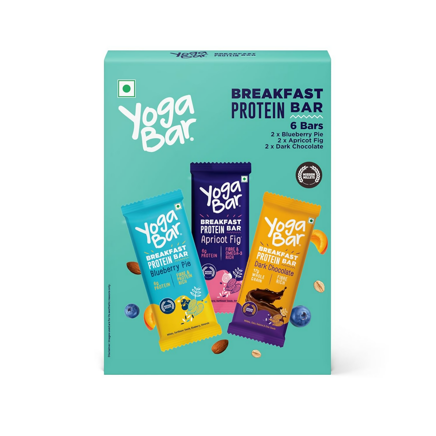 Yoga Bar Protein Variety Pack, Breakfast Protein Bars & Choco Peanut Butter Minis