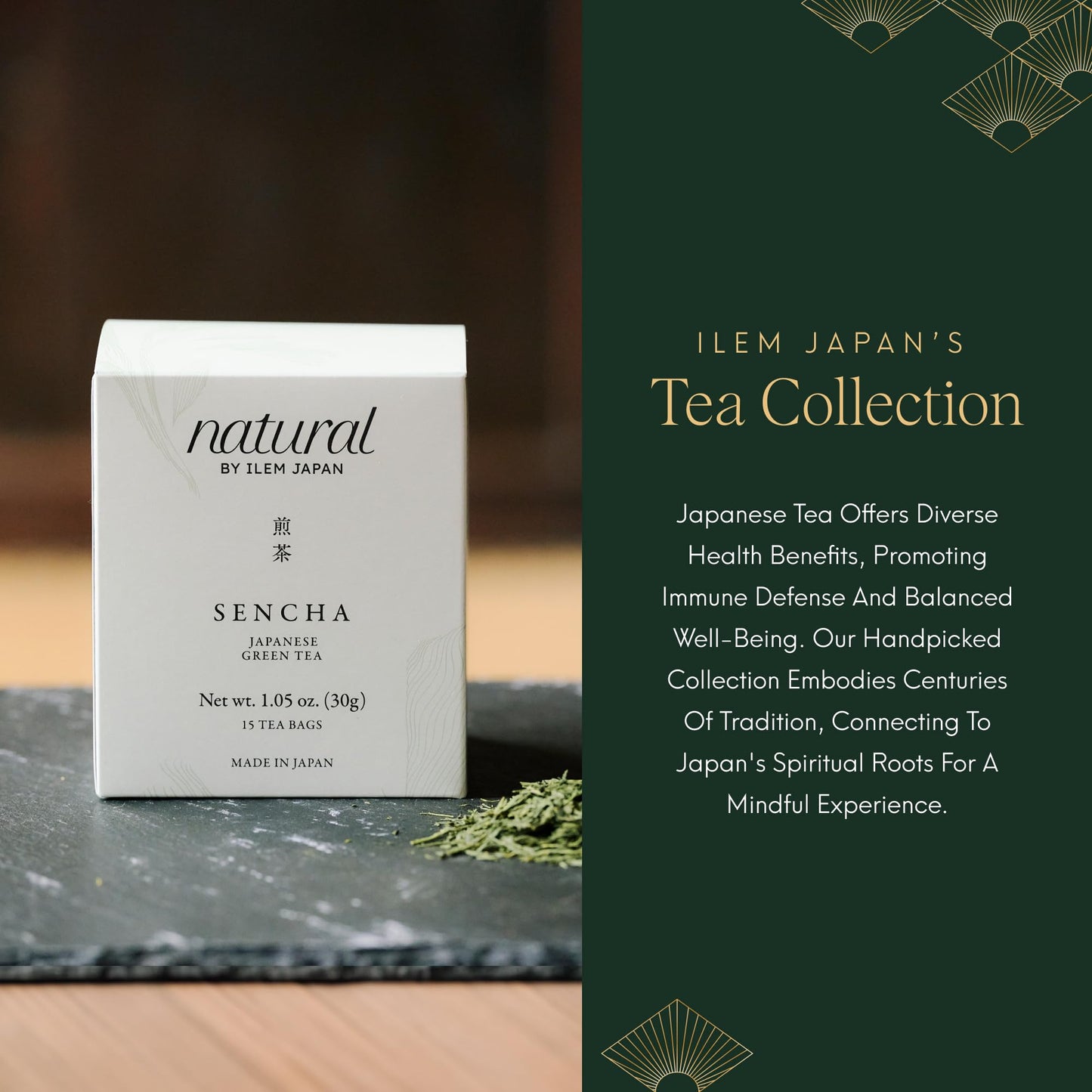 ILEM JAPAN Sencha Green Tea Bags